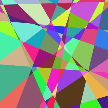 Geometrik soyutlama üretken sanat arkaplan çizimi