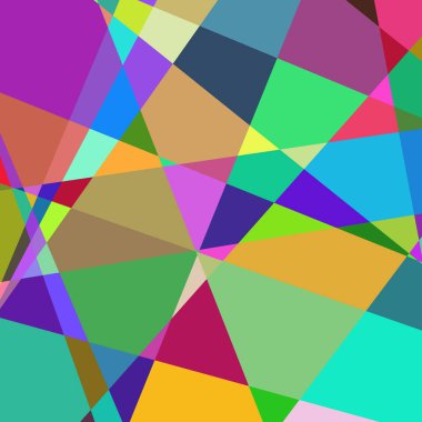 Geometrik soyutlama üretken sanat arkaplan çizimi