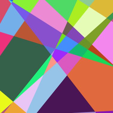 Geometrik soyutlama üretken sanat arkaplan çizimi