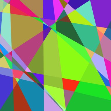 Geometrik soyutlama üretken sanat arkaplan çizimi