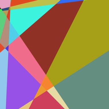 Geometrik soyutlama üretken sanat arkaplan çizimi