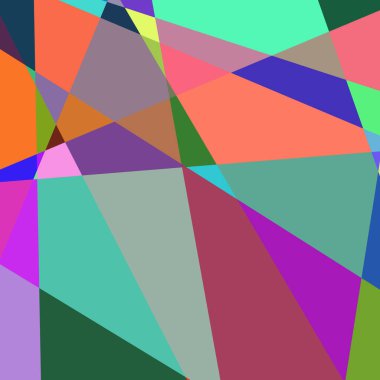 Geometrik soyutlama üretken sanat arkaplan çizimi