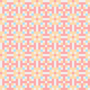 Soyut çapraz desenli üretken hesaplama sanatı çizimi