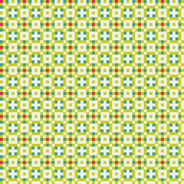 Soyut çapraz desenli üretken hesaplama sanatı çizimi