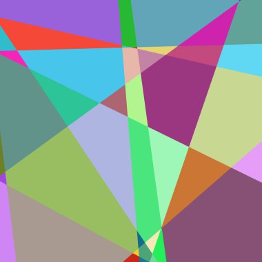 Geometrik soyutlama üretken sanat arkaplan çizimi