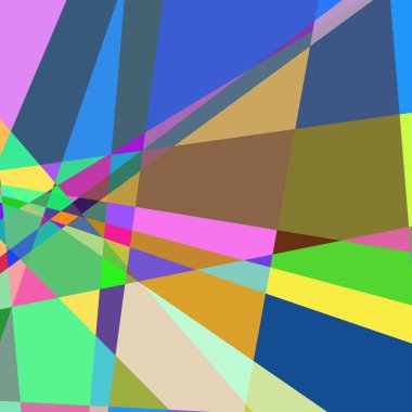 Geometrik soyutlama üretken sanat arkaplan çizimi