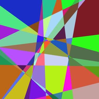 Geometrik soyutlama üretken sanat arkaplan çizimi