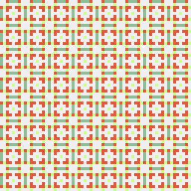 Soyut çapraz desenli üretken hesaplama sanatı çizimi