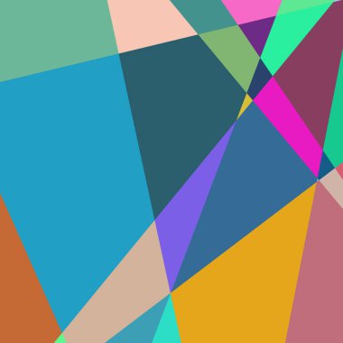 Geometrik soyutlama üretken sanat arkaplan çizimi