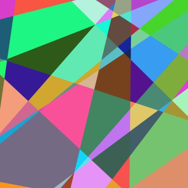 Geometrik soyutlama üretken sanat arkaplan çizimi