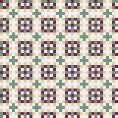 Soyut çapraz desenli üretken hesaplama sanatı çizimi