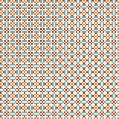 Soyut çapraz desenli üretken hesaplama sanatı çizimi