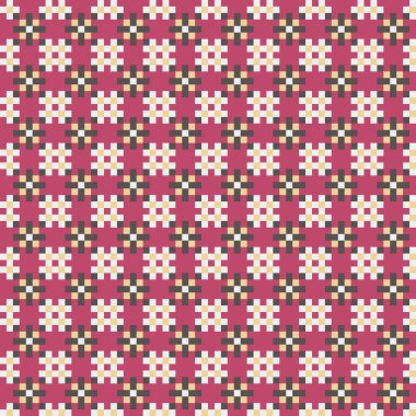 Soyut çapraz desenli üretken hesaplama sanatı çizimi