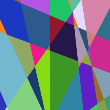 Geometrik soyutlama üretken sanat arkaplan çizimi