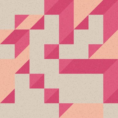 Edward Zajec 'in 1971' deki Il Cubo 'sunun uygulanması. Esasen 8 taştan oluşan bir Truchet fayans seti ve yerleştirme sanatı illüstrasyonu için kurallar