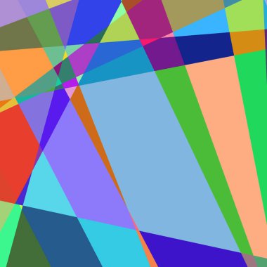 Geometrik soyutlama üretken sanat arkaplan çizimi