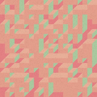 Edward Zajec 'in 1971' deki Il Cubo 'sunun uygulanması. Esasen 8 taştan oluşan bir Truchet fayans seti ve yerleştirme sanatı illüstrasyonu için kurallar