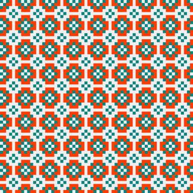 Soyut çapraz desenli üretken hesaplama sanatı çizimi