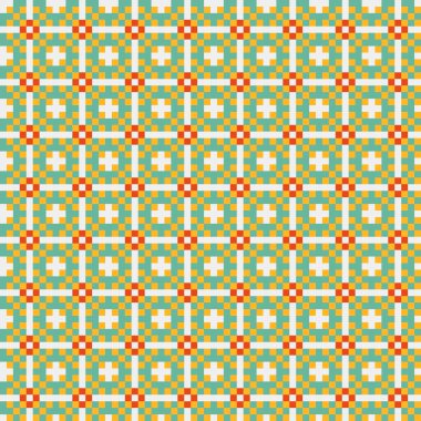 Soyut çapraz desenli üretken hesaplama sanatı çizimi