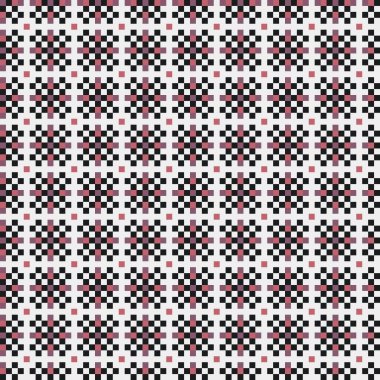 Soyut çapraz desenli üretken hesaplama sanatı çizimi