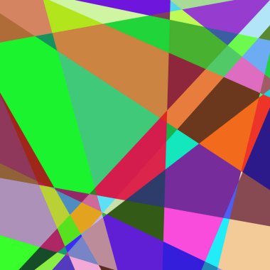 Geometrik soyutlama üretken sanat arkaplan çizimi