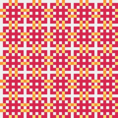 Soyut çapraz desenli üretken hesaplama sanatı çizimi