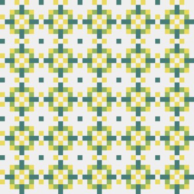 Soyut çapraz desenli üretken hesaplama sanatı çizimi