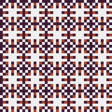 Soyut çapraz desenli üretken hesaplama sanatı çizimi