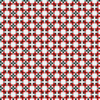 Soyut çapraz desenli üretken hesaplama sanatı çizimi