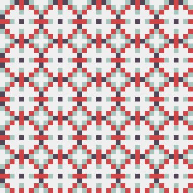 Soyut çapraz desenli üretken hesaplama sanatı çizimi