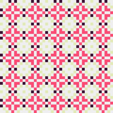 Soyut çapraz desenli üretken hesaplama sanatı çizimi