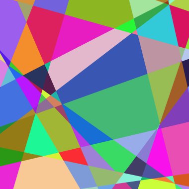 Geometrik soyutlama üretken sanat arkaplan çizimi