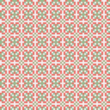 Soyut çapraz desenli üretken hesaplama sanatı çizimi