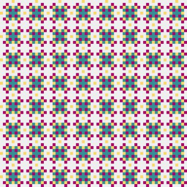 Soyut çapraz desenli üretken hesaplama sanatı çizimi