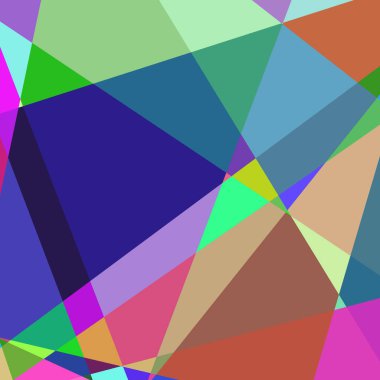 Geometrik soyutlama üretken sanat arkaplan çizimi