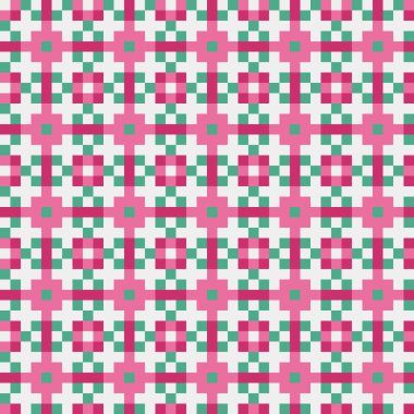 Soyut çapraz desenli üretken hesaplama sanatı çizimi