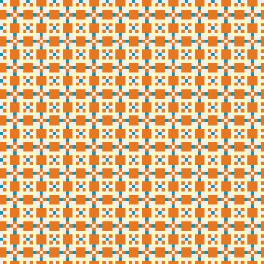 Soyut çapraz desenli üretken hesaplama sanatı çizimi