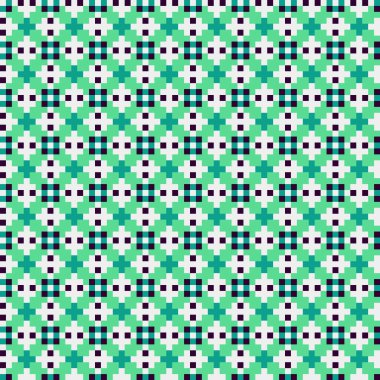 Soyut çapraz desenli üretken hesaplama sanatı çizimi