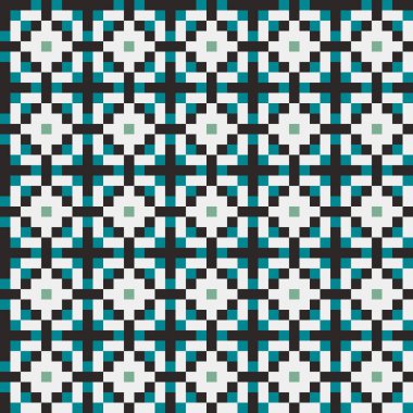 Soyut çapraz desenli üretken hesaplama sanatı çizimi