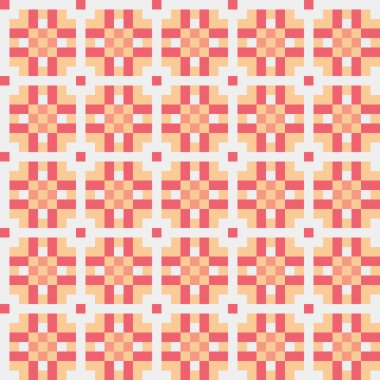 Soyut çapraz desenli üretken hesaplama sanatı çizimi