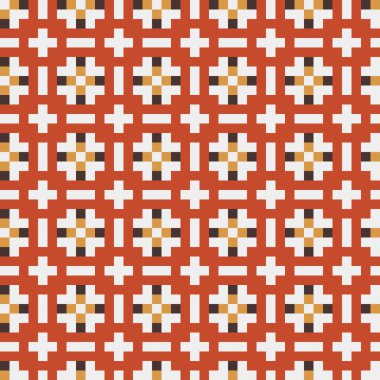 Soyut çapraz desenli üretken hesaplama sanatı çizimi