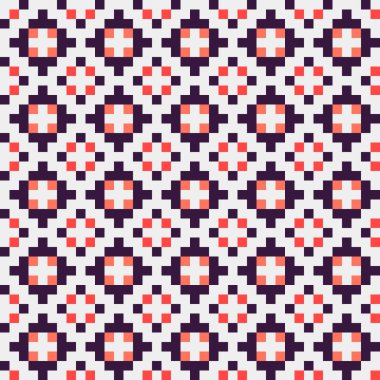 Soyut çapraz desenli üretken hesaplama sanatı çizimi