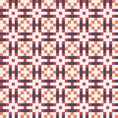 Soyut çapraz desenli üretken hesaplama sanatı çizimi