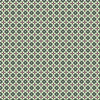 Soyut çapraz desenli üretken hesaplama sanatı çizimi