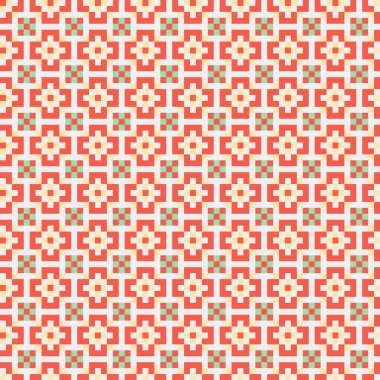 Soyut çapraz desenli üretken hesaplama sanatı çizimi