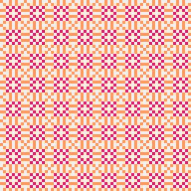 Soyut çapraz desenli üretken hesaplama sanatı çizimi