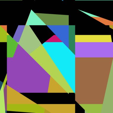 Geometrik soyutlama üretken sanat arkaplan çizimi