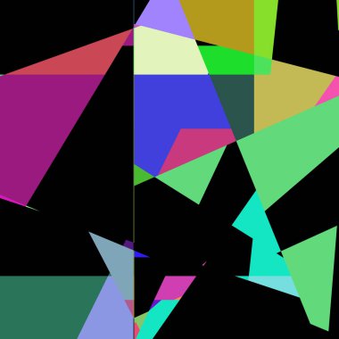 Geometrik soyutlama üretken sanat arkaplan çizimi