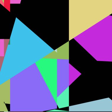 Geometrik soyutlama üretken sanat arkaplan çizimi