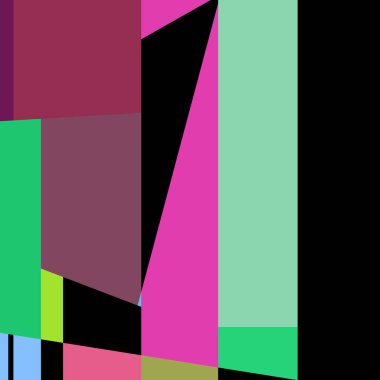 Geometrik soyutlama üretken sanat arkaplan çizimi